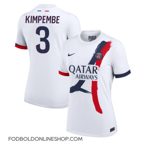 Paris Saint-Germain Presnel Kimpembe #3 Udebanetrøje Dame 2024-25 Kortærmet